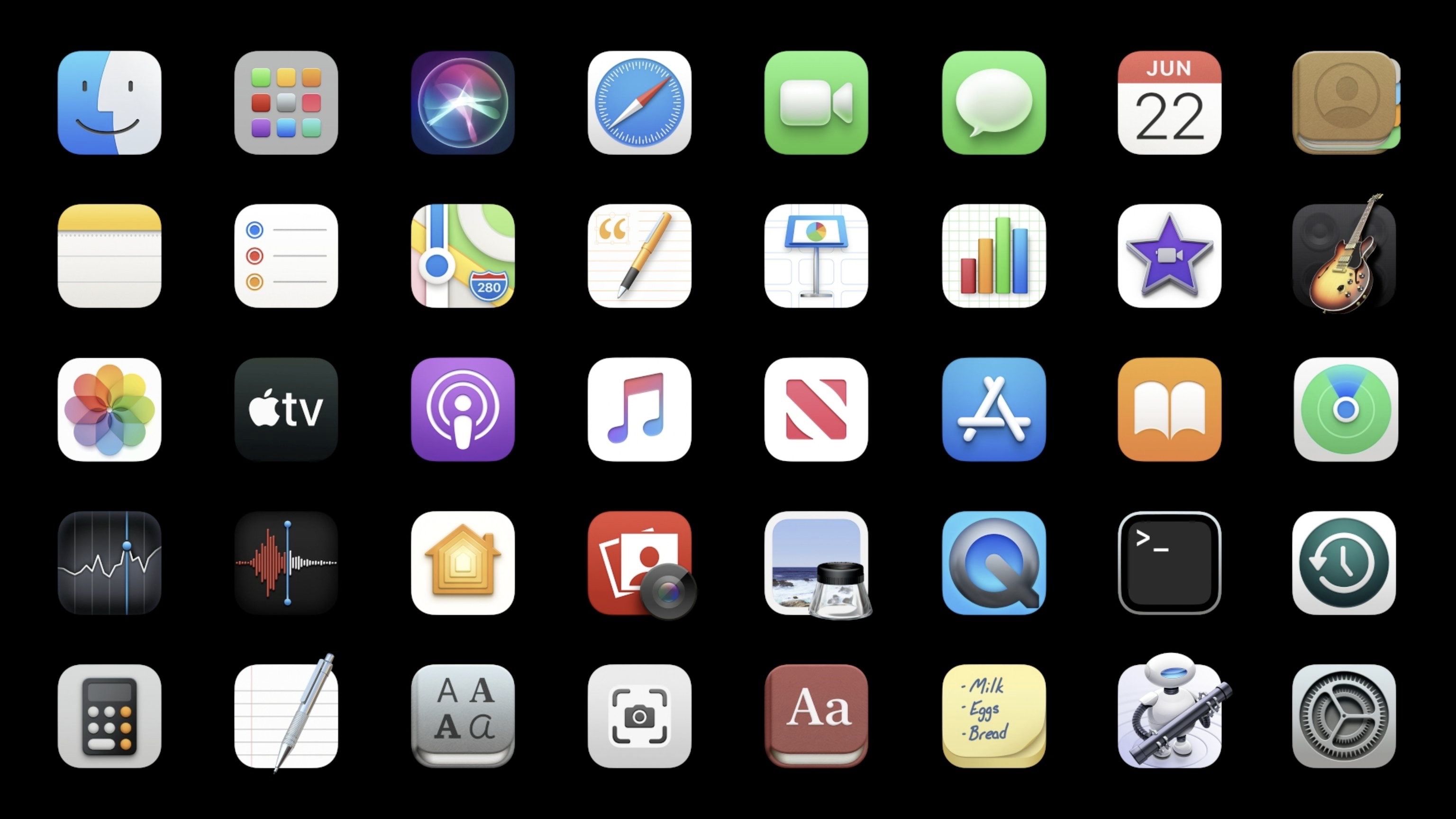 macOS icons